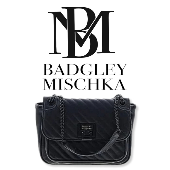 BADGLEY MISCHKA Black Quilted Leather Crossbody Bag - Picture 4 of 12